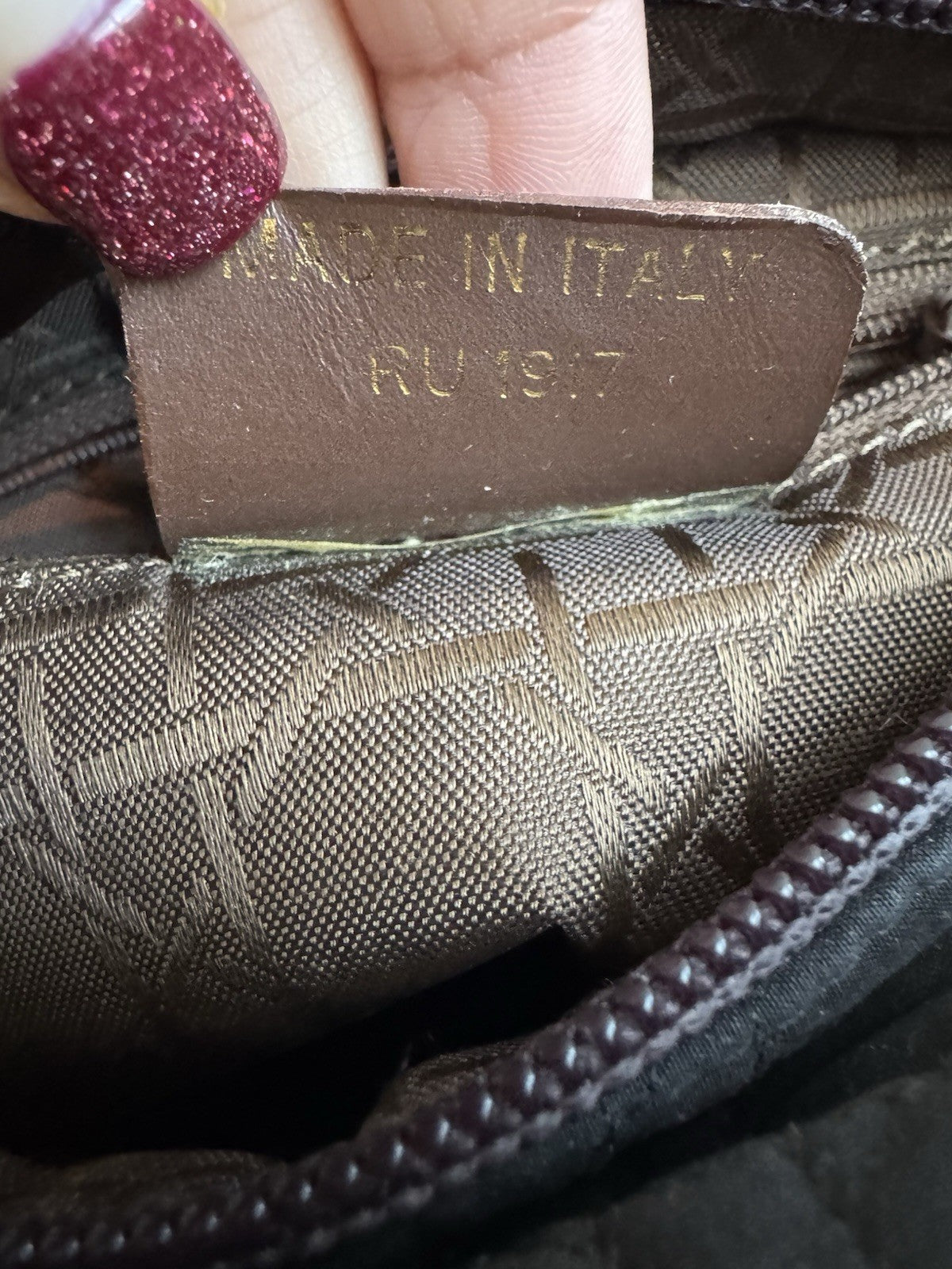 Dior Lady Dior Cannage Gold Hardware Shoulder Bag  Black Nylon