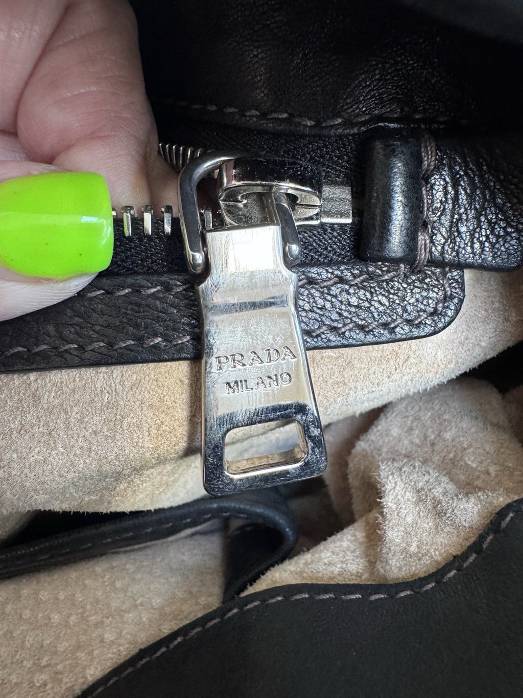 PRADA Vintage Fall 2010 Camouflage Tessuto Nylon Studded Bowler Bag (BL0688)