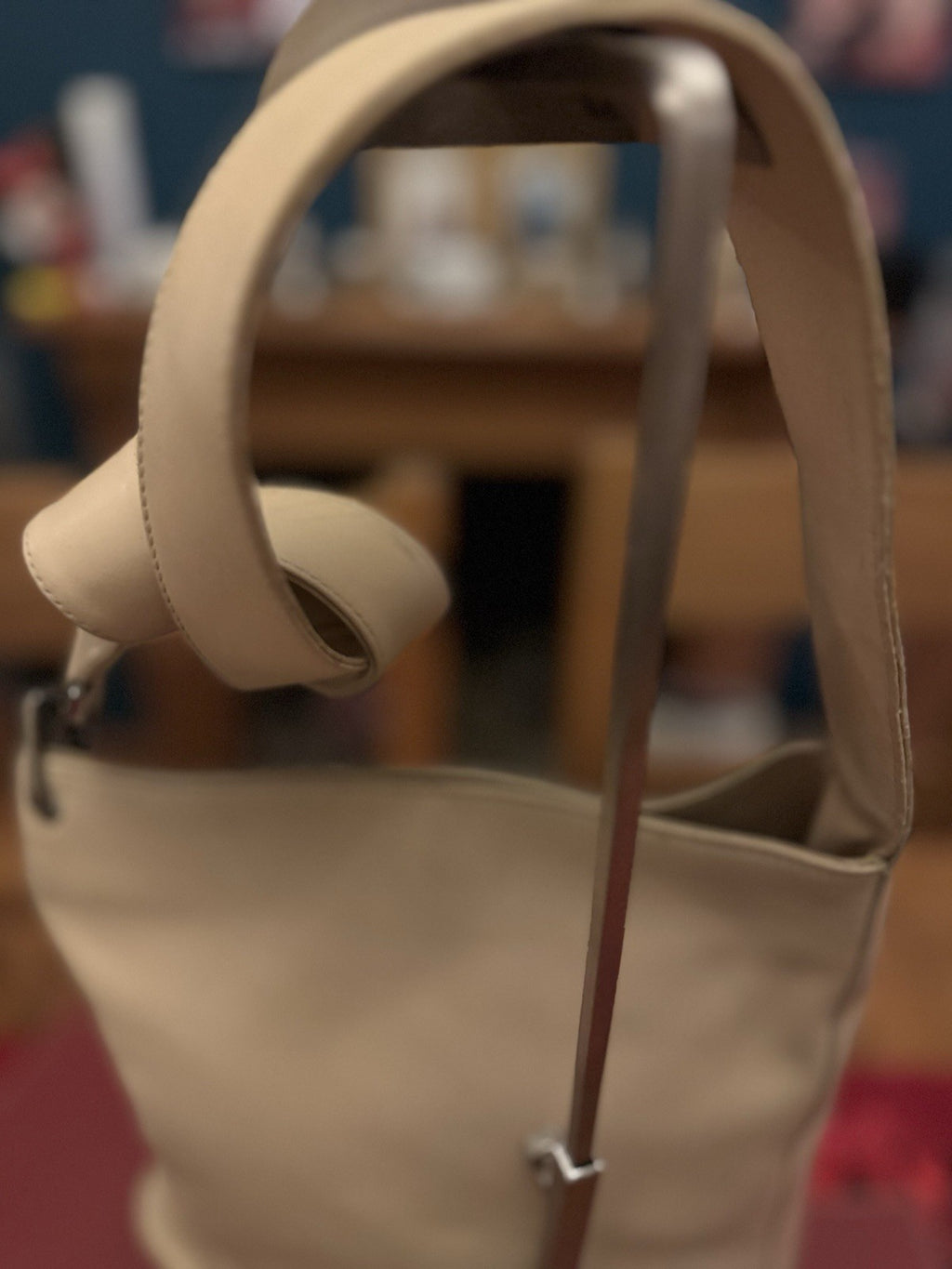 Women’s Vintage 80’s Gucci Nude Calfskin Leather Shoulder Bag