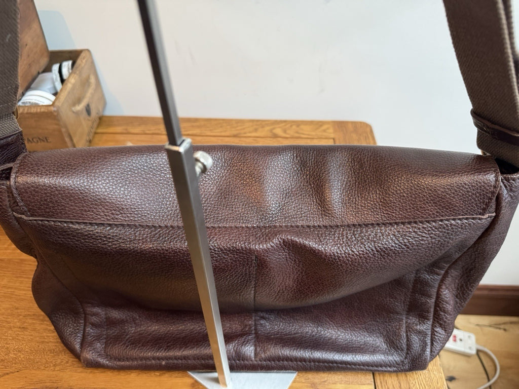 Vintage Genuine The Bridge Brown Leather Bag with Crossbody Shoulder Strap VGC