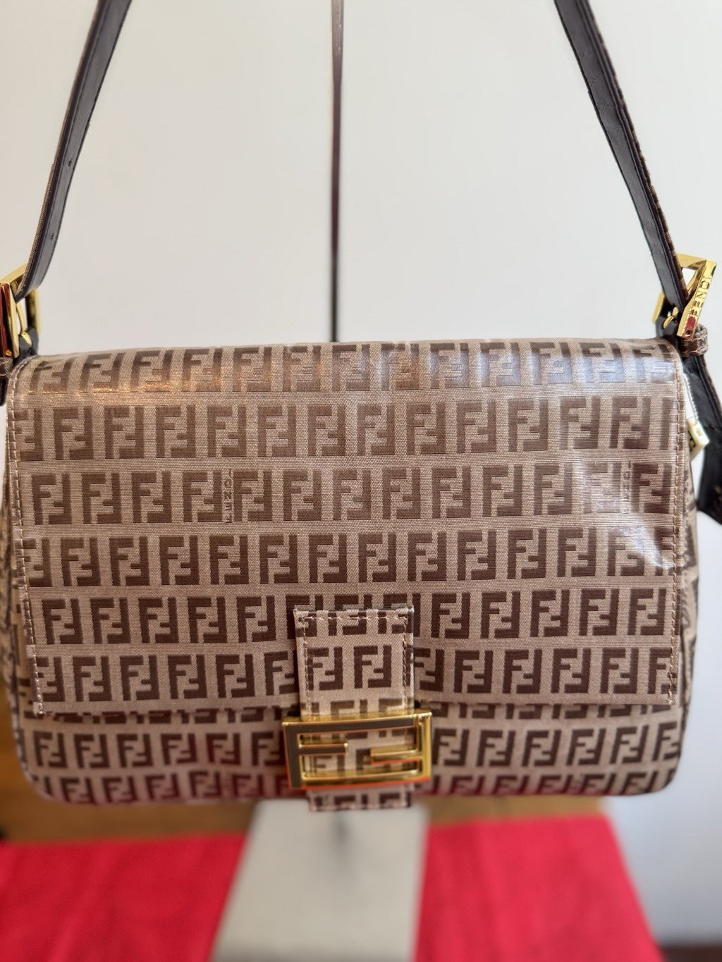 NWT Fendi Fendi Mamma Baguette Bag In The Zuka Print Vintage Limited Edition