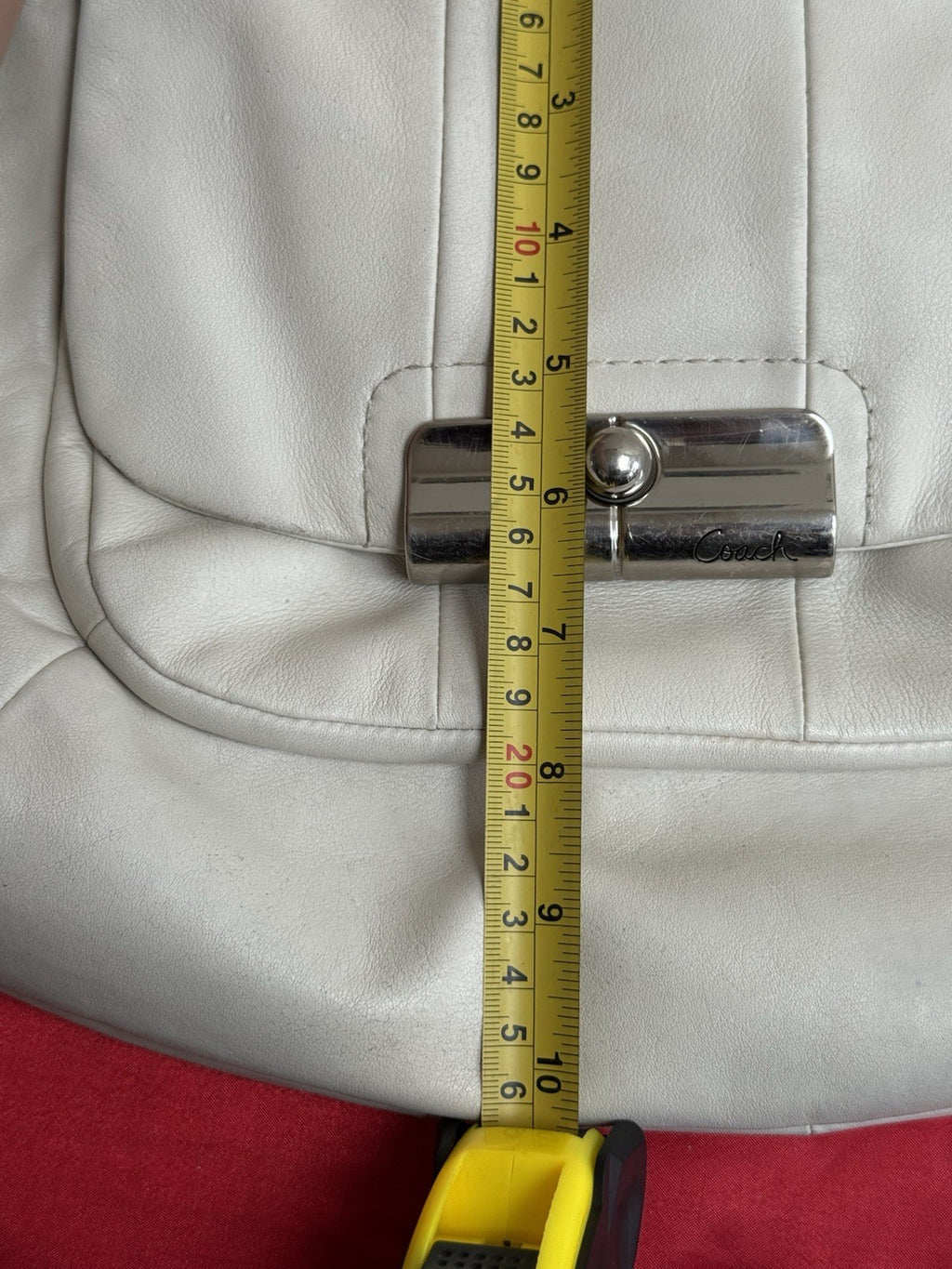 Coach vintage Genuine Kristin Leather Cream  Hobo Shoulder Bag