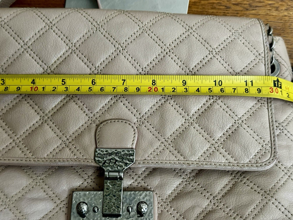 Genuine Marc Jacob’s Quilted Off Pink Leather Shoulder Bag Excellent Condition