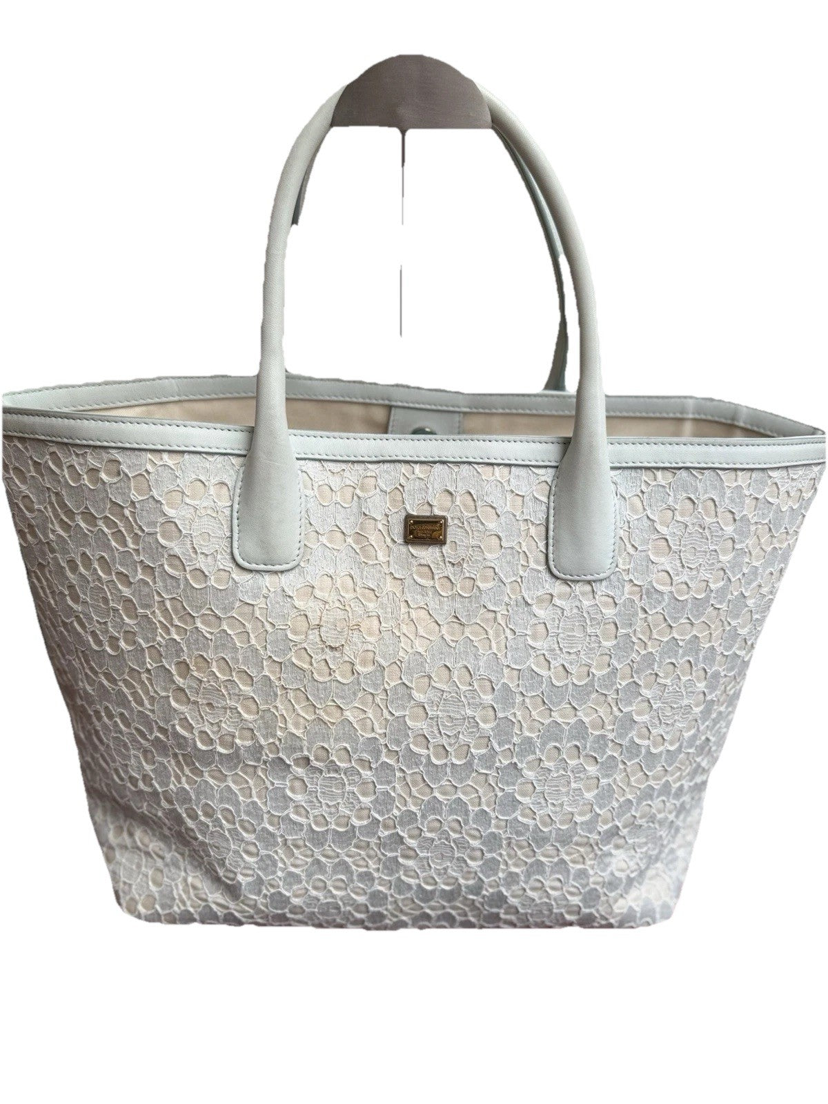 VGC Dolce & Gabbana Bag Cordonetto Lace Tote Shoulder Bag