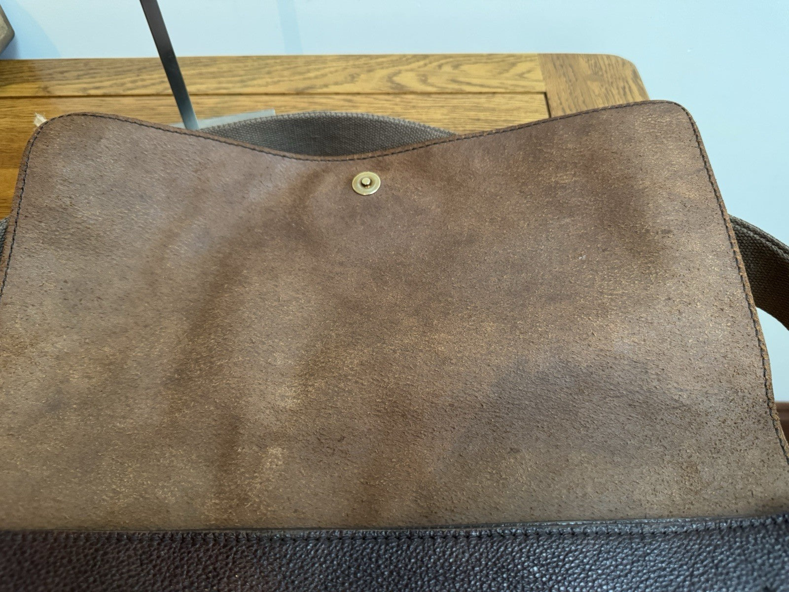 Vintage Genuine The Bridge Brown Leather Bag with Crossbody Shoulder Strap VGC