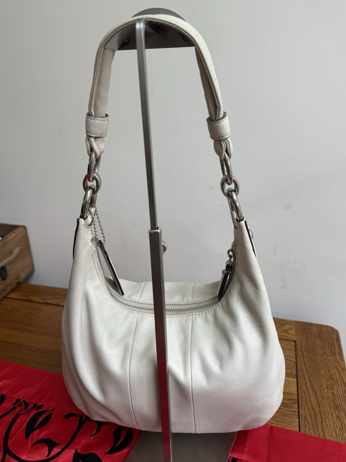 Coach vintage Genuine Kristin Leather Cream  Hobo Shoulder Bag