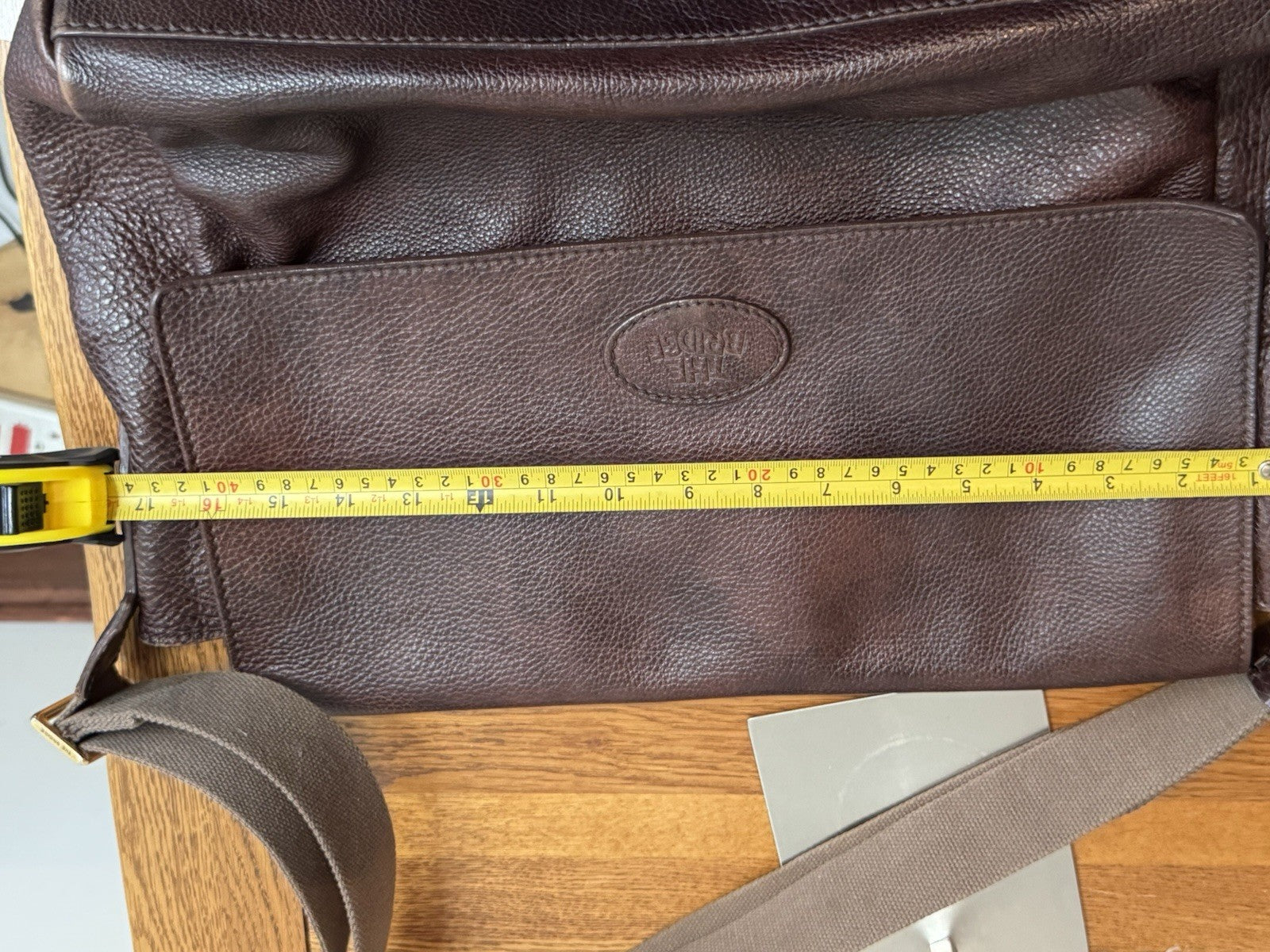 Vintage Genuine The Bridge Brown Leather Bag with Crossbody Shoulder Strap VGC