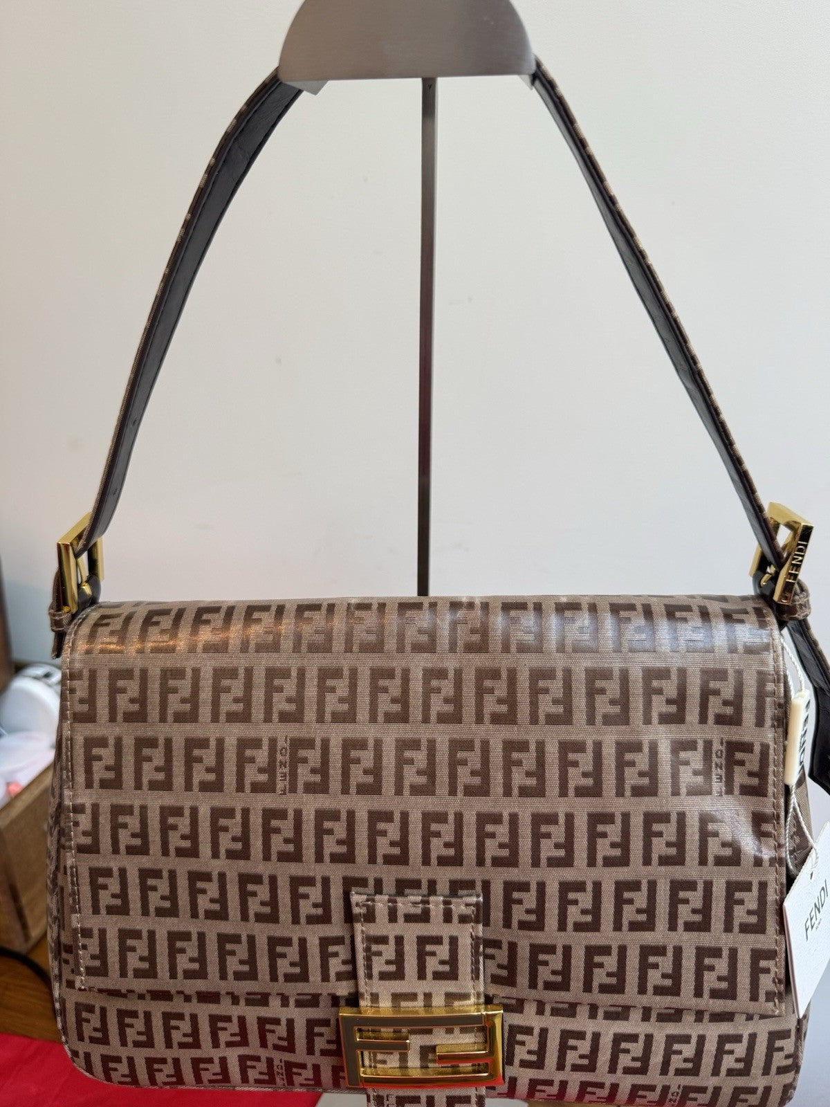 NWT Fendi Fendi Mamma Baguette Bag In The Zuka Print Vintage Limited Edition
