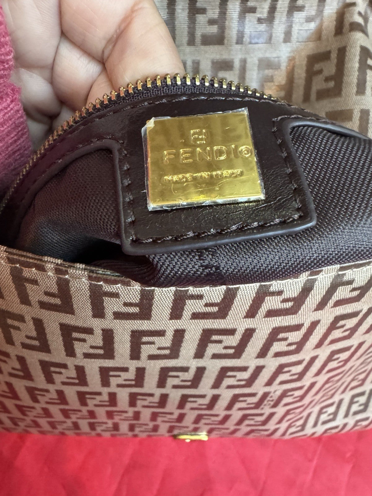 NWT Fendi Fendi Mamma Baguette Bag In The Zuka Print Vintage Limited Edition