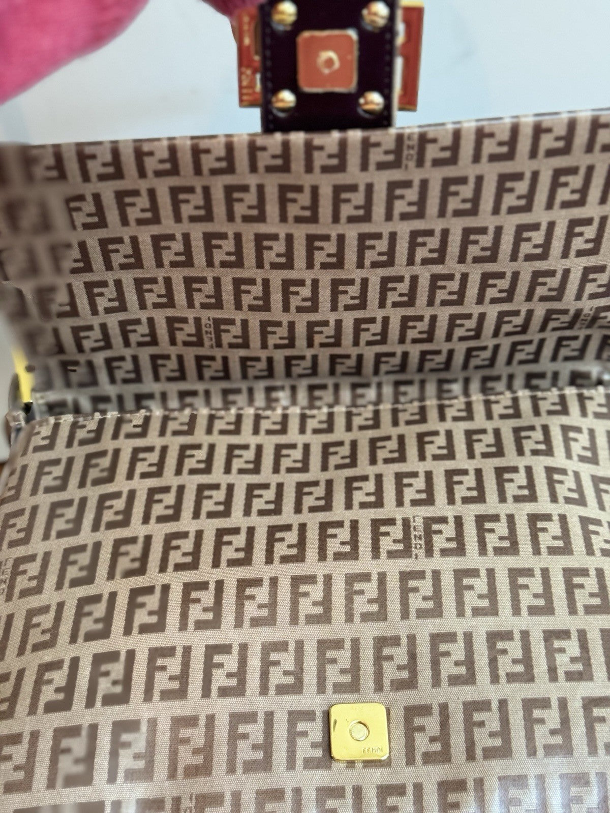 NWT Fendi Fendi Mamma Baguette Bag In The Zuka Print Vintage Limited Edition