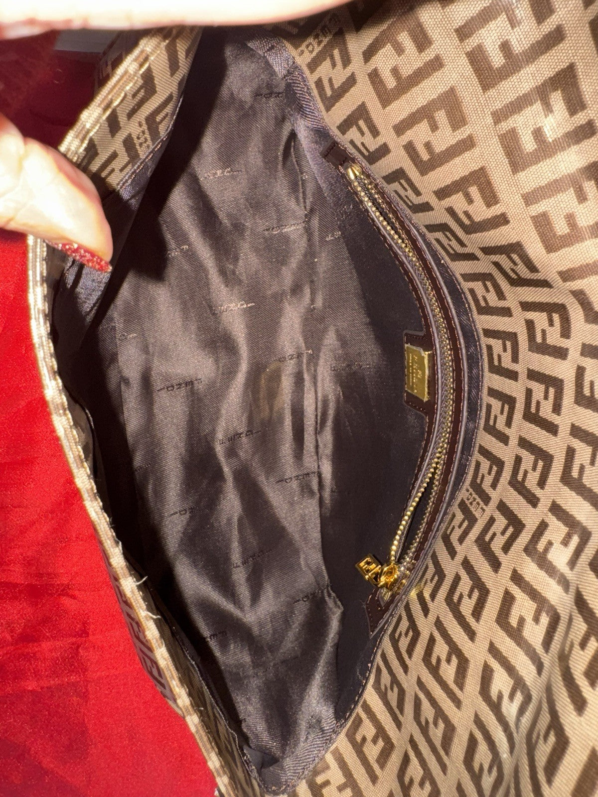 NWT Fendi Fendi Mamma Baguette Bag In The Zuka Print Vintage Limited Edition