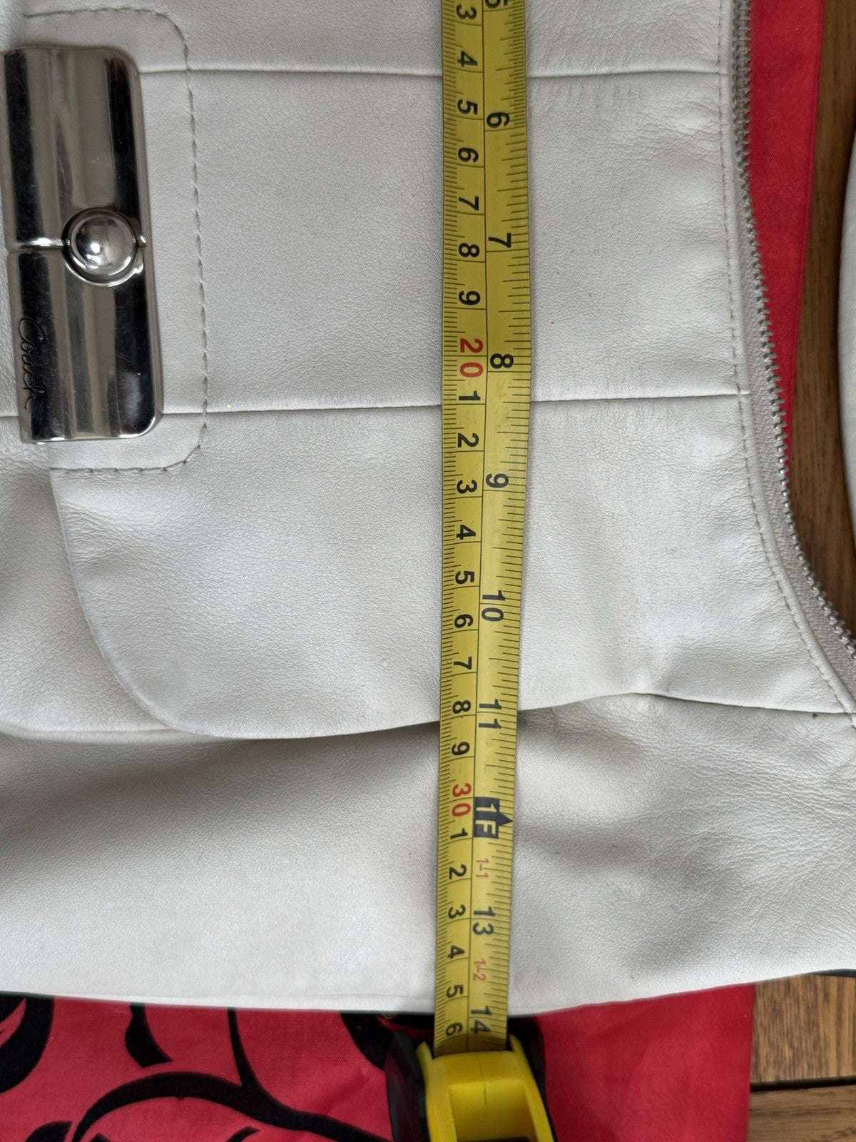 Coach vintage Genuine Kristin Leather Cream  Hobo Shoulder Bag