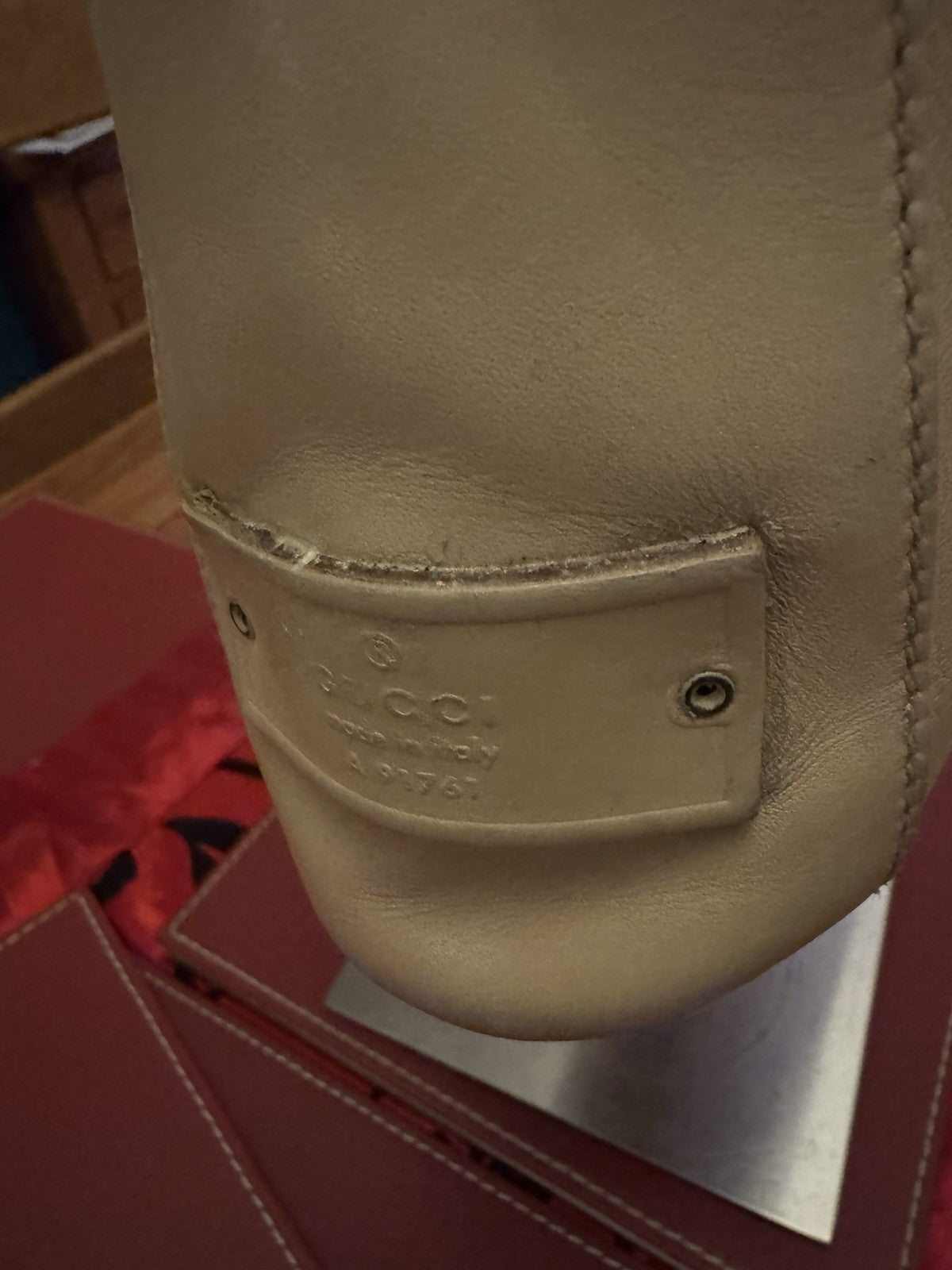 Women’s Vintage 80’s Gucci Nude Calfskin Leather Shoulder Bag