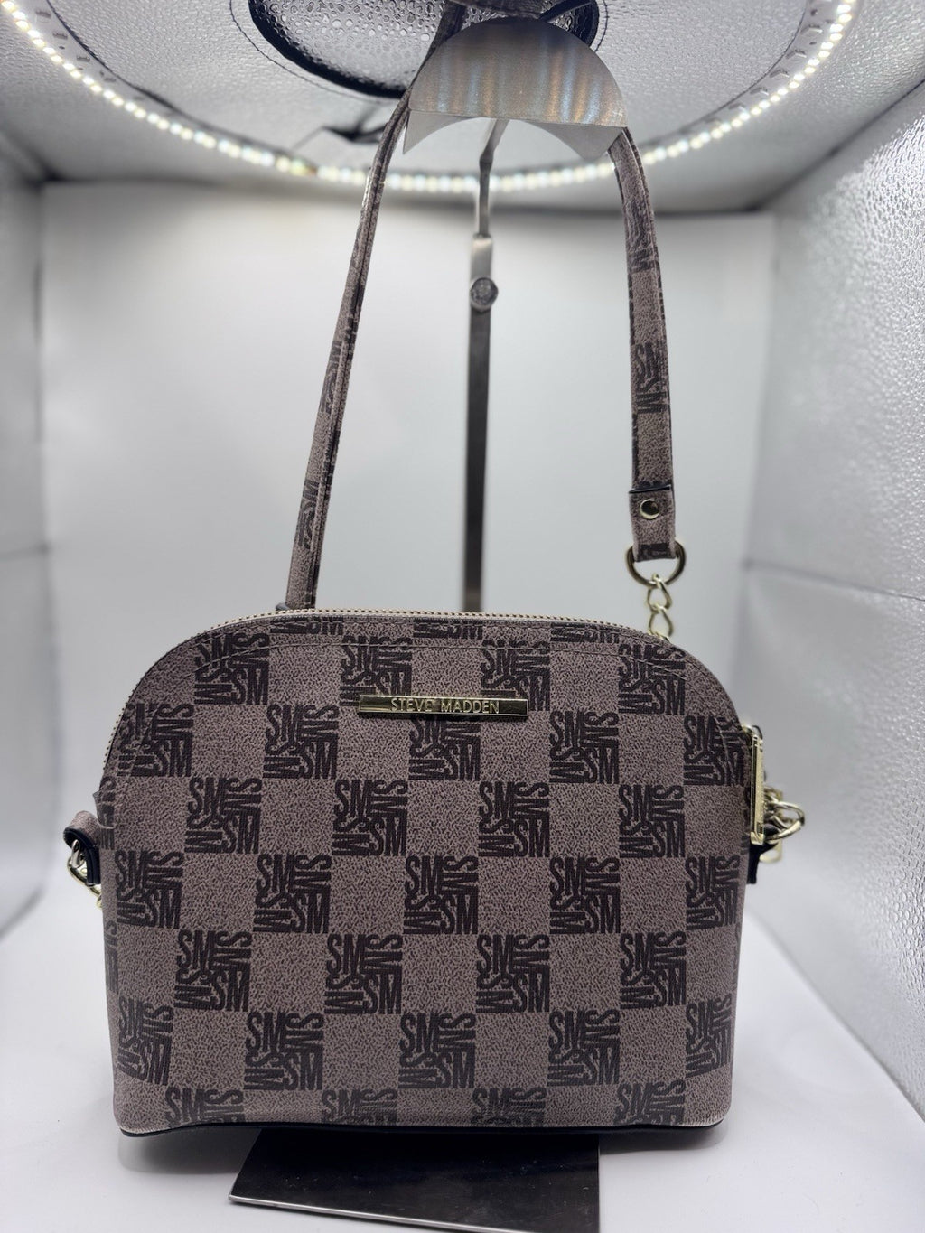 Steve Madden Women’s Maggie Dome Crossbody HandBag Shoulder Bag