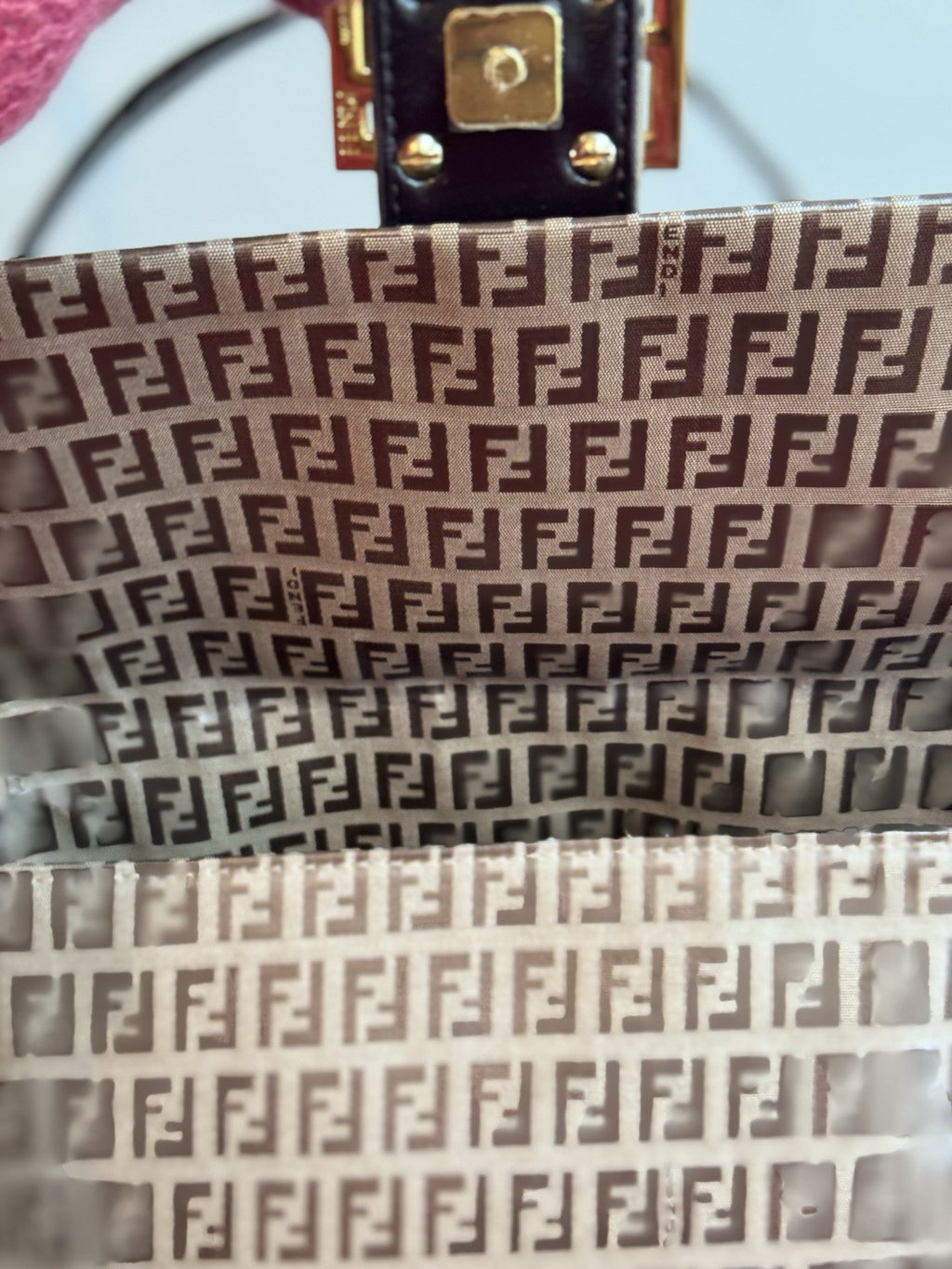 NWT Fendi Fendi Mamma Baguette Bag In The Zuka Print Vintage Limited Edition