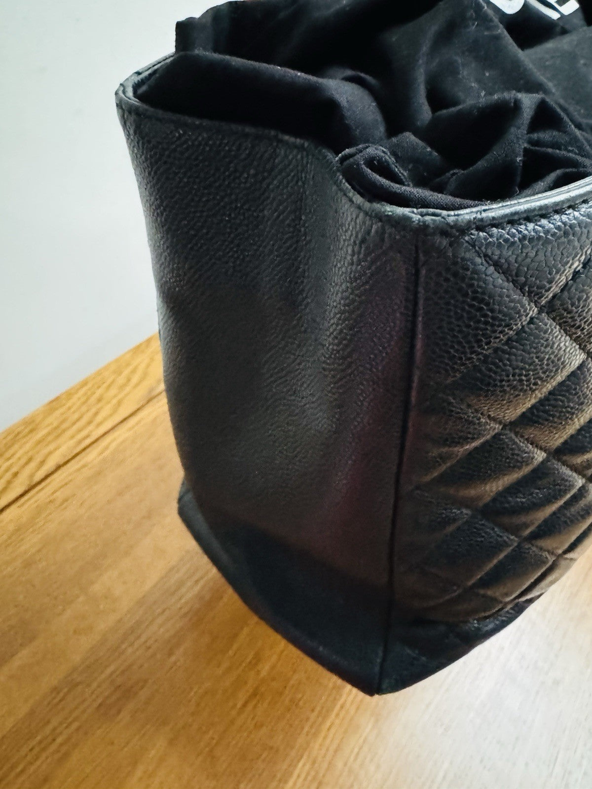 Chanel GST Shopper Tote Bag Black Caviar Leather handbag shoulder bag & dustbag