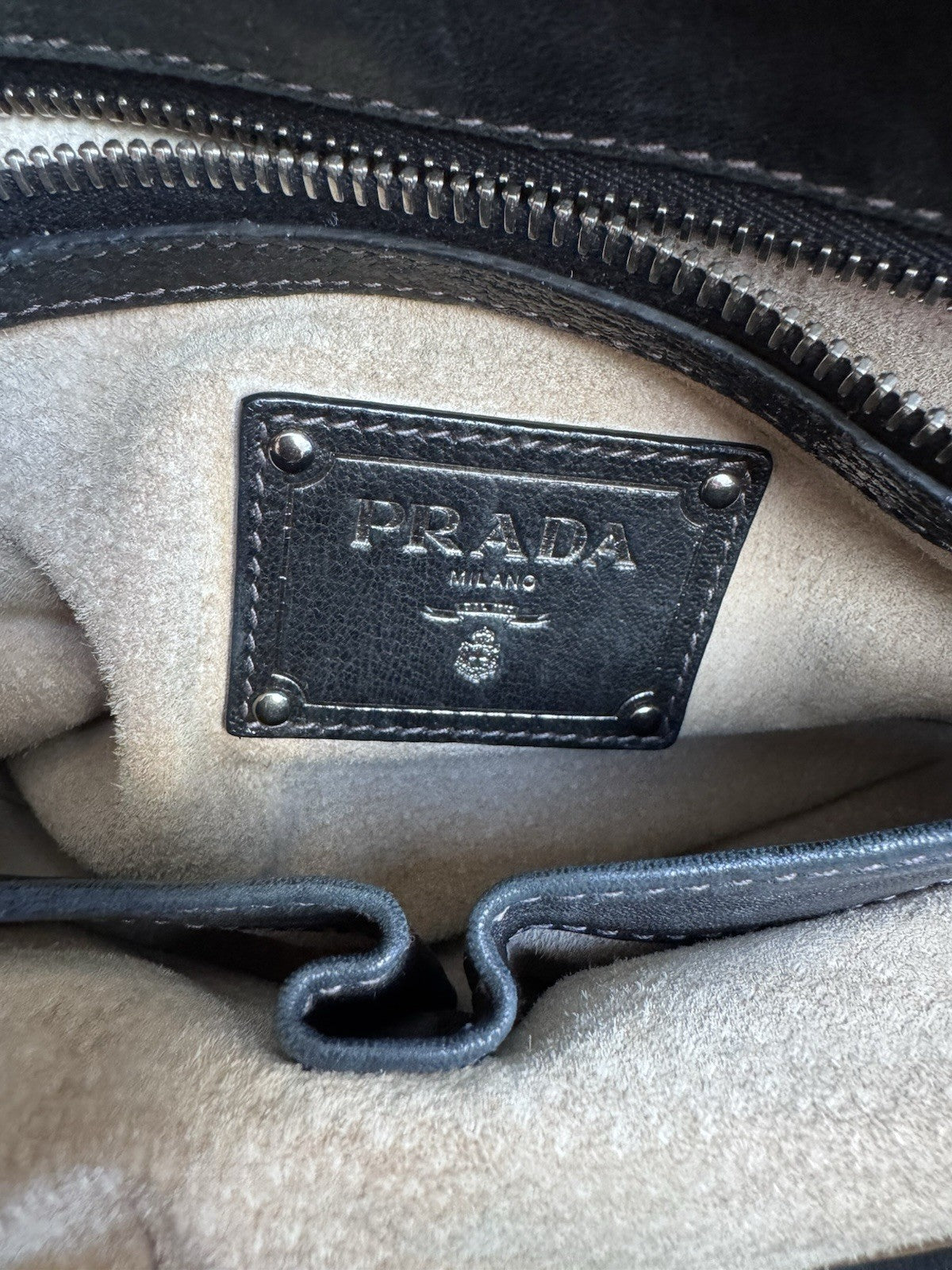 PRADA Vintage Fall 2010 Camouflage Tessuto Nylon Studded Bowler Bag (BL0688)
