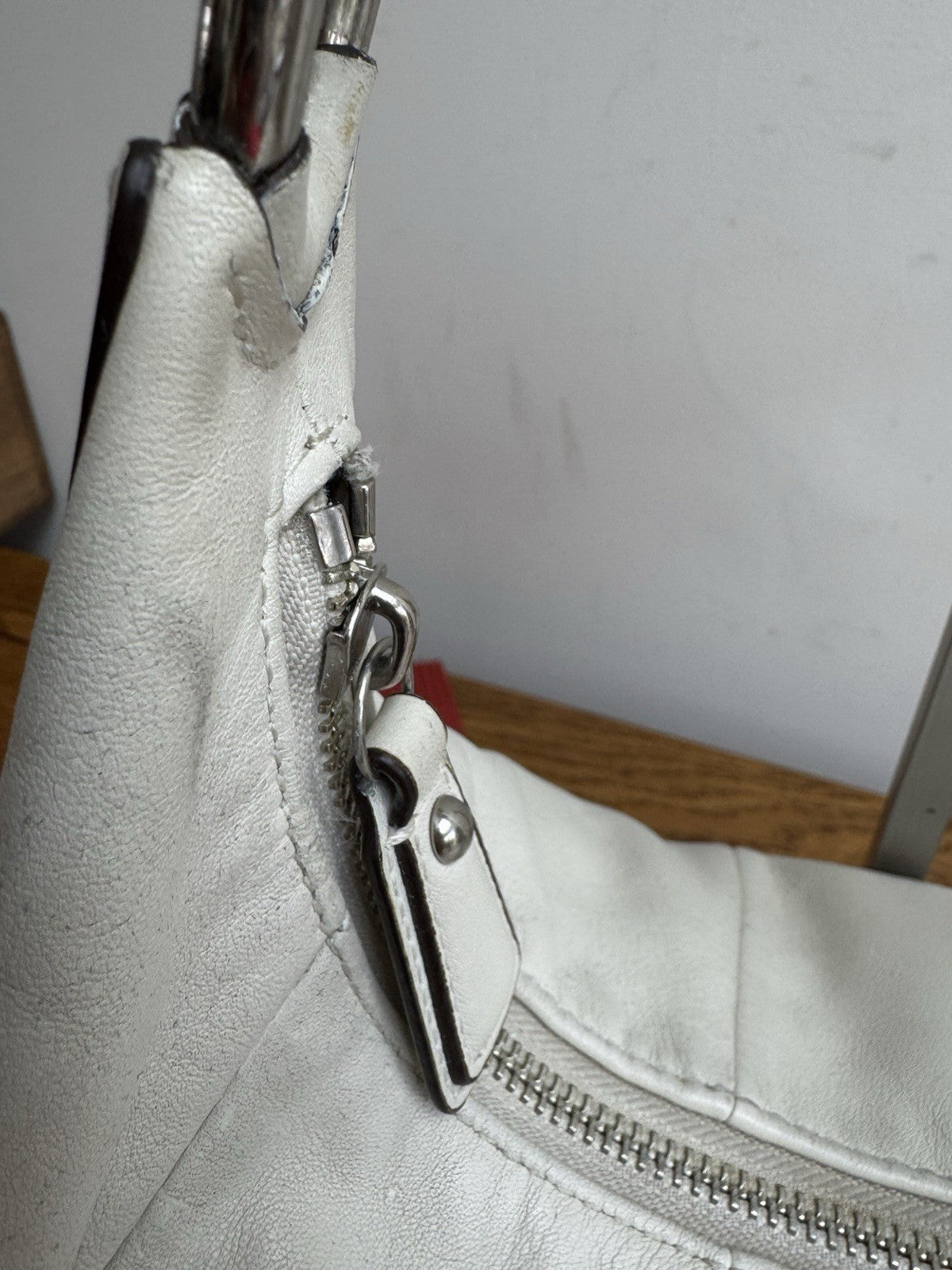 Coach vintage Genuine Kristin Leather Cream  Hobo Shoulder Bag