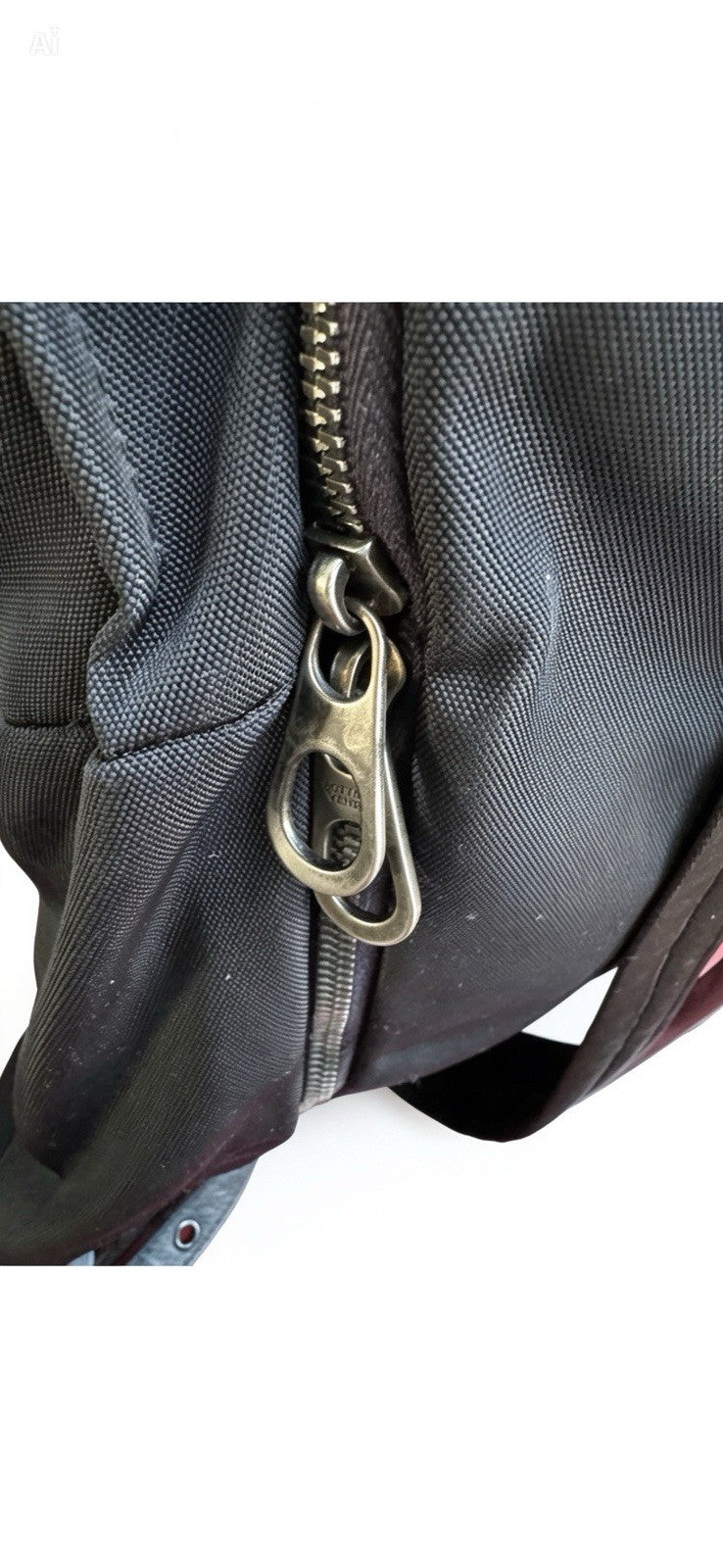 VGC Bottega Veneta Leather and Canvas Blue Backpack Bag
