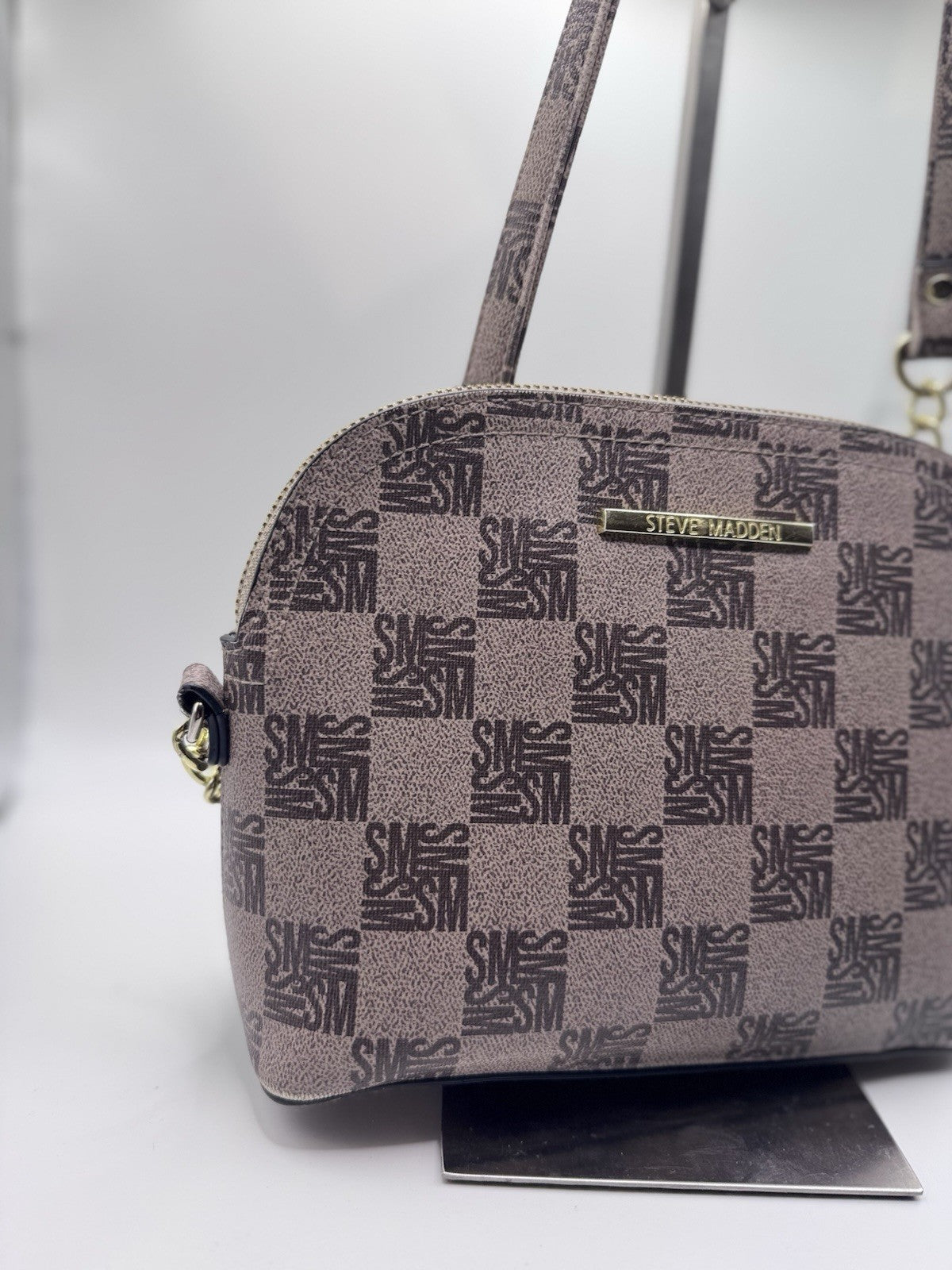 Steve Madden Women’s Maggie Dome Crossbody HandBag Shoulder Bag