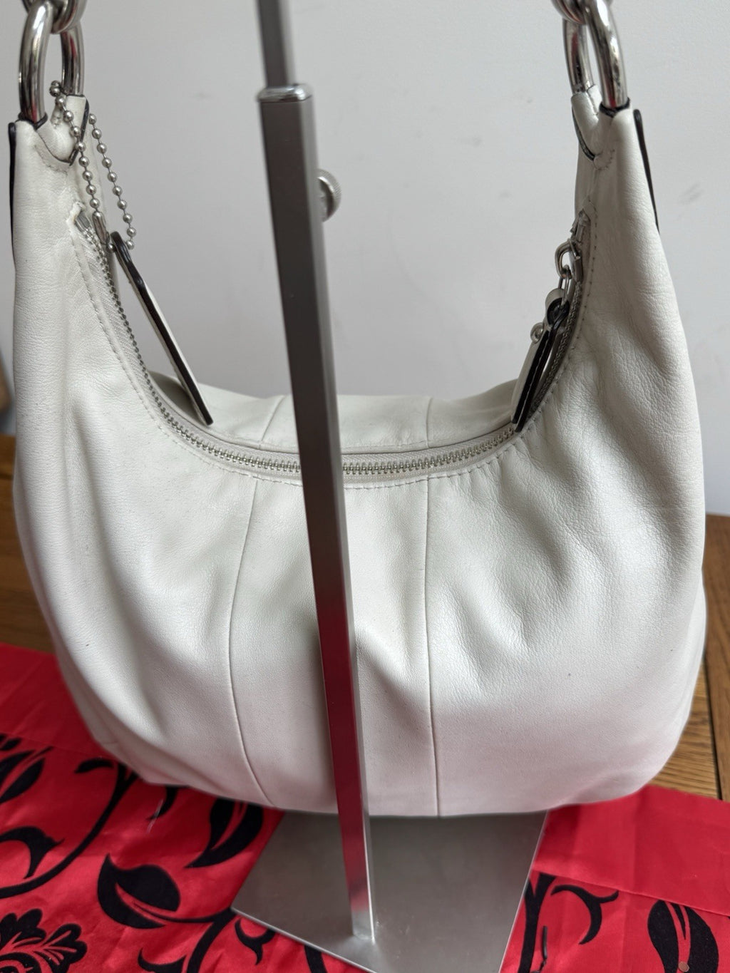 Coach vintage Genuine Kristin Leather Cream  Hobo Shoulder Bag