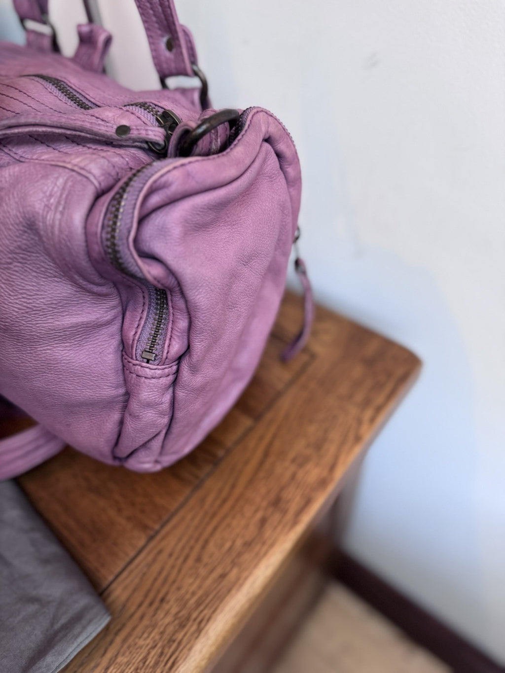 Genuine Zadig & Voltaire Calfskin Dusty Pink Shoulder Crossbody With Dustbag